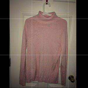 Pink turtleneck